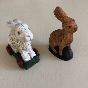 Two vintage bunnies